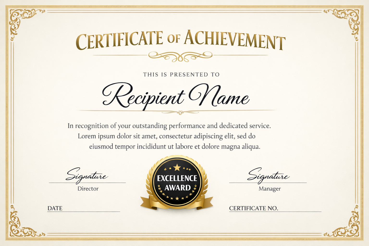 Certificate Sample